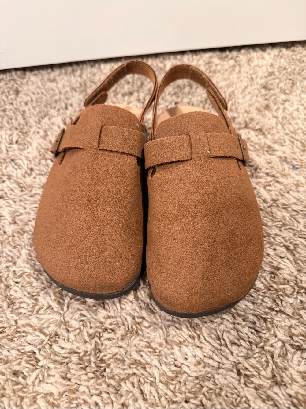 Lucky Brand Kids Suede Slingback Clogs in Brown
